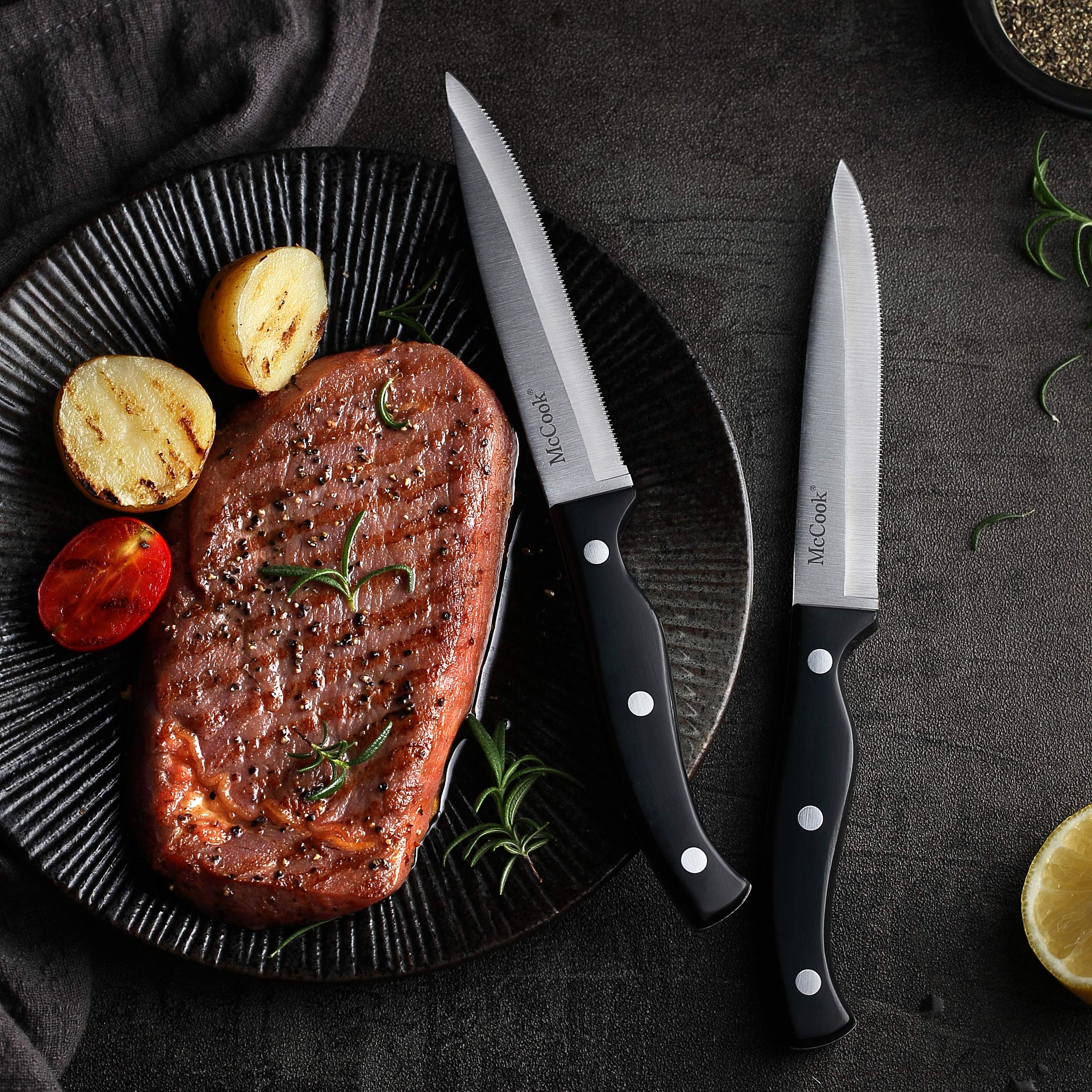 Cuchillo pelar McCook de 3 pulgadas para pelar frutas y verduras.