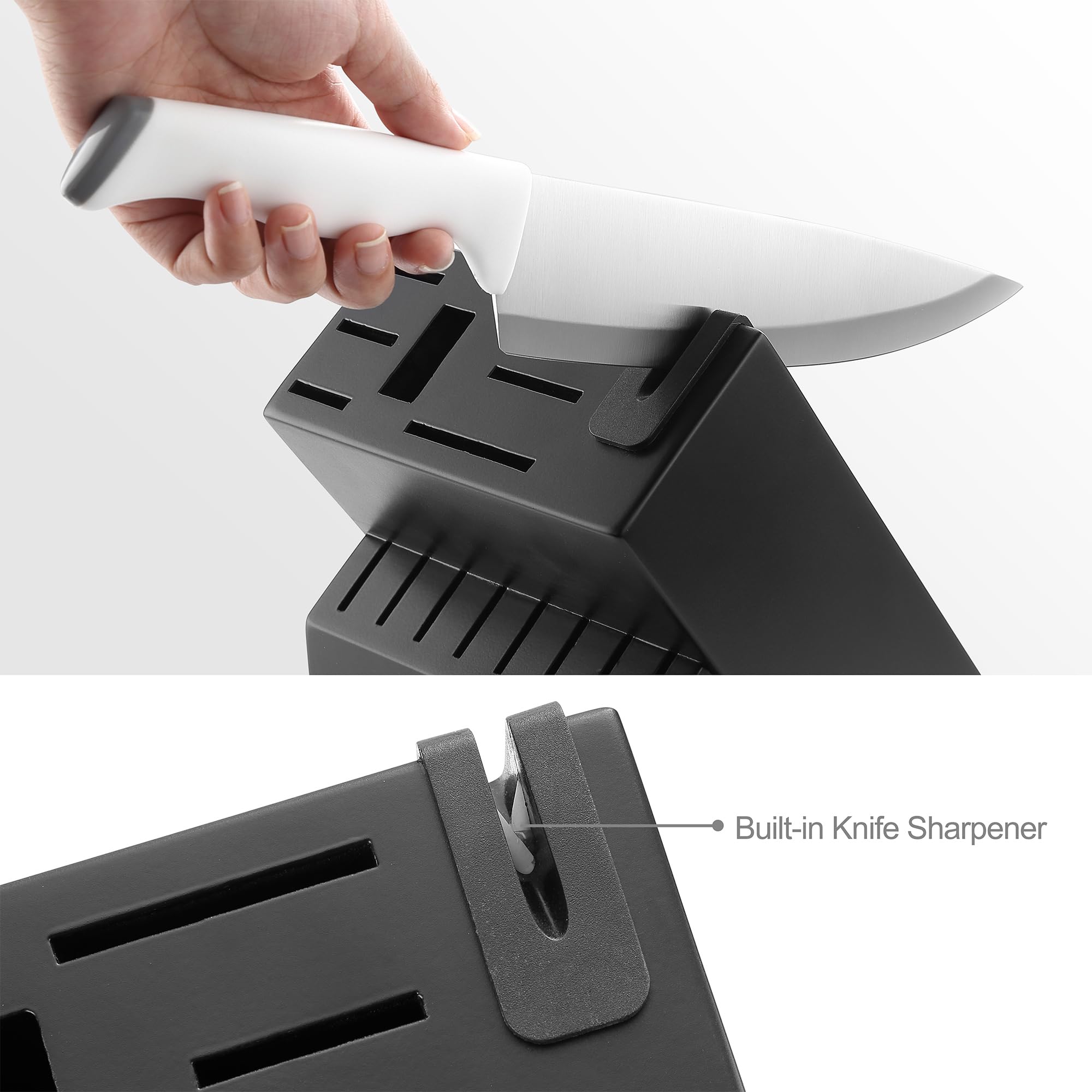 Cuchillo rebanador McCook de 20 cm para filetear carnes y porciones uniformes.