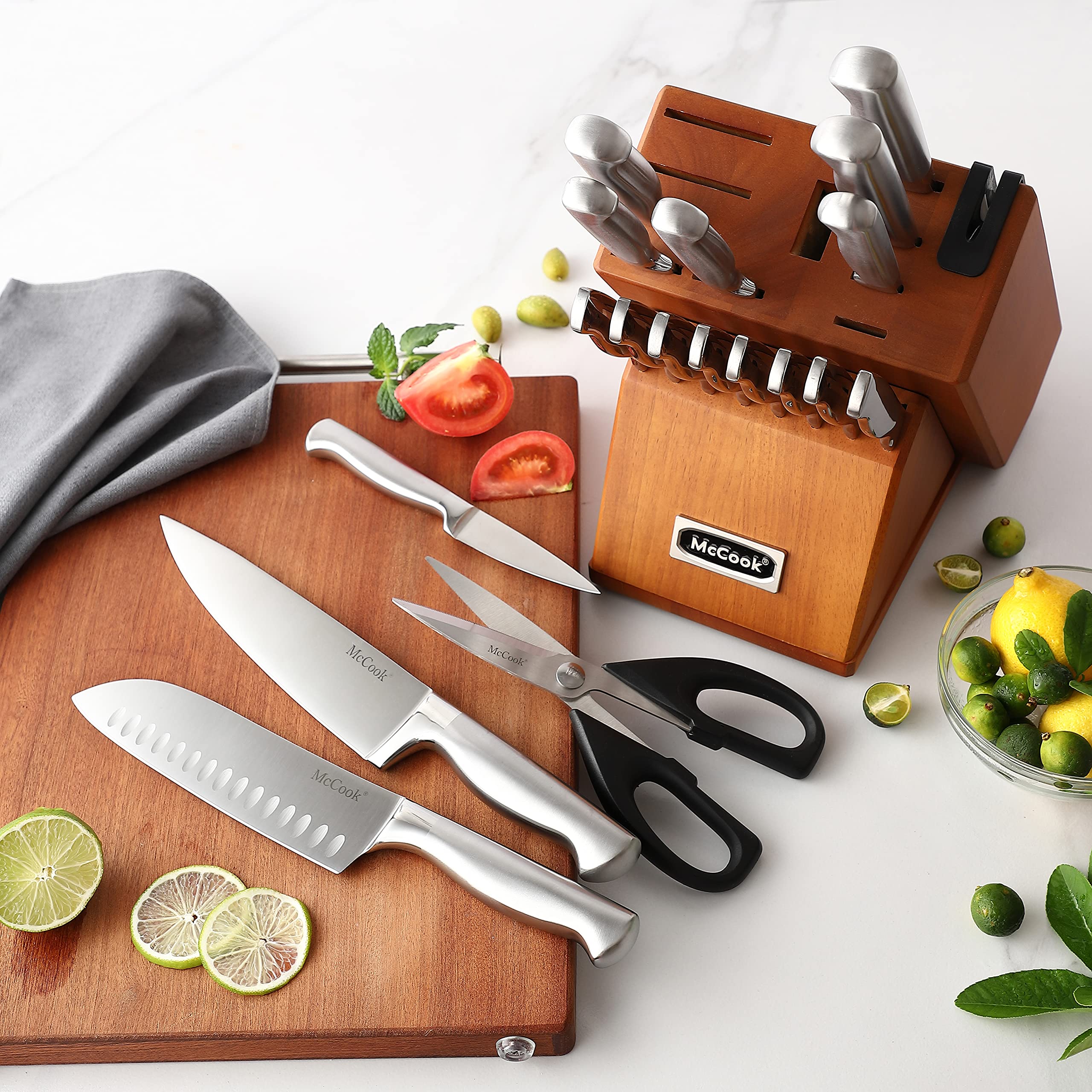 McCook cuchillo rebanador 8 pulgadas, precisión para carnes y verduras