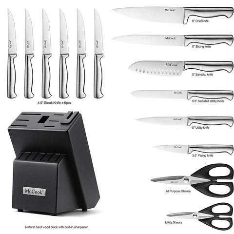 McCook cuchillo rebanar 8 pulgadas ideal para filetear carnes y verduras