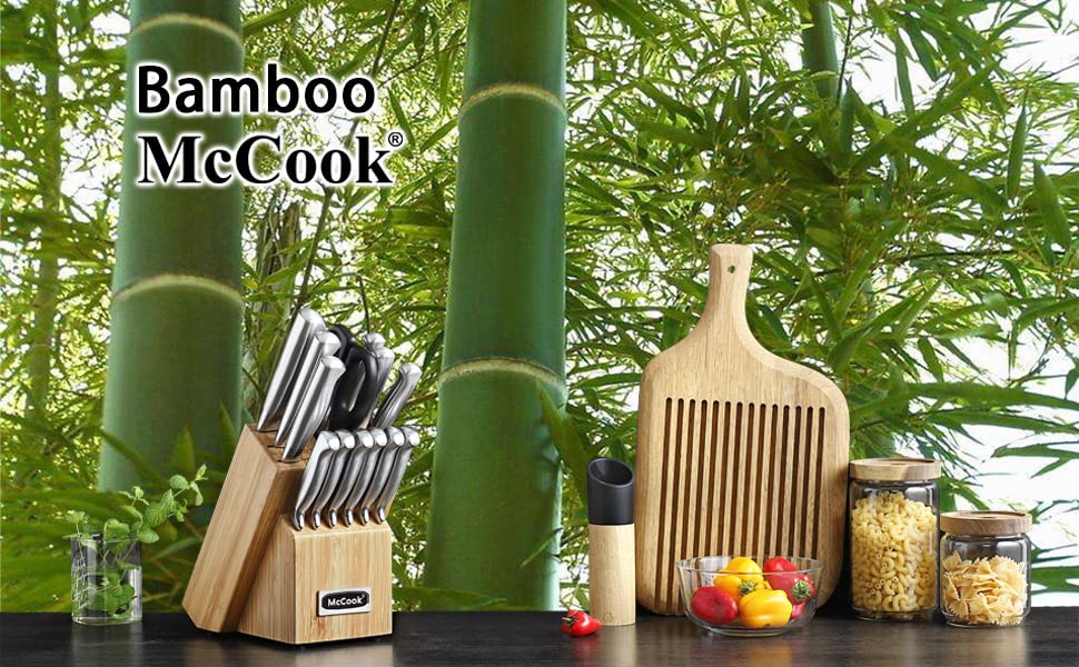 Cuchillo santoku McCook de 5 pulgadas con filo preciso para cortes limpios