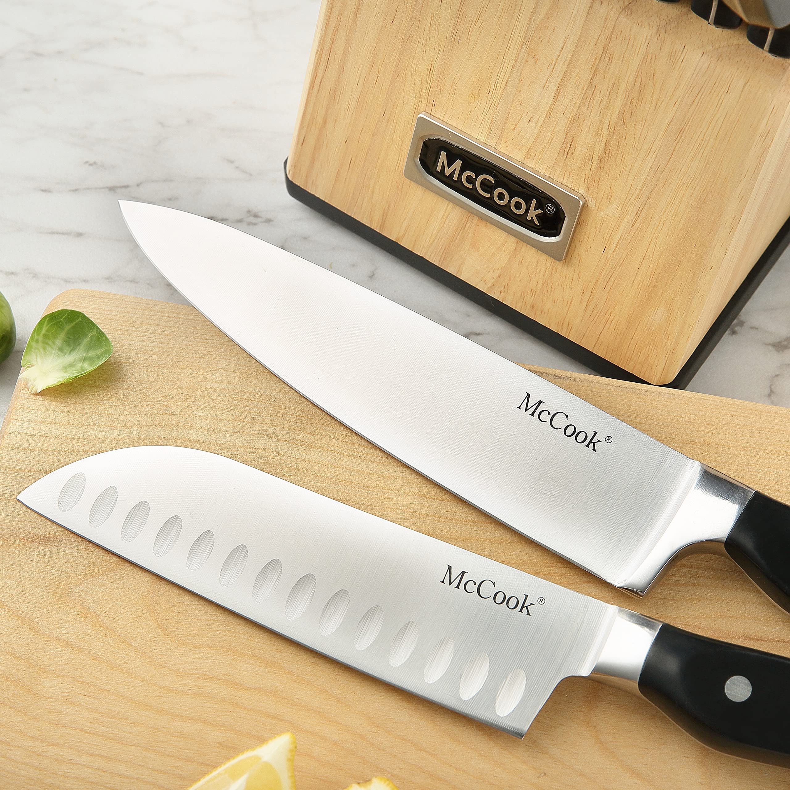 McCook cuchillo santoku 5 pulgadas para cortes finos.