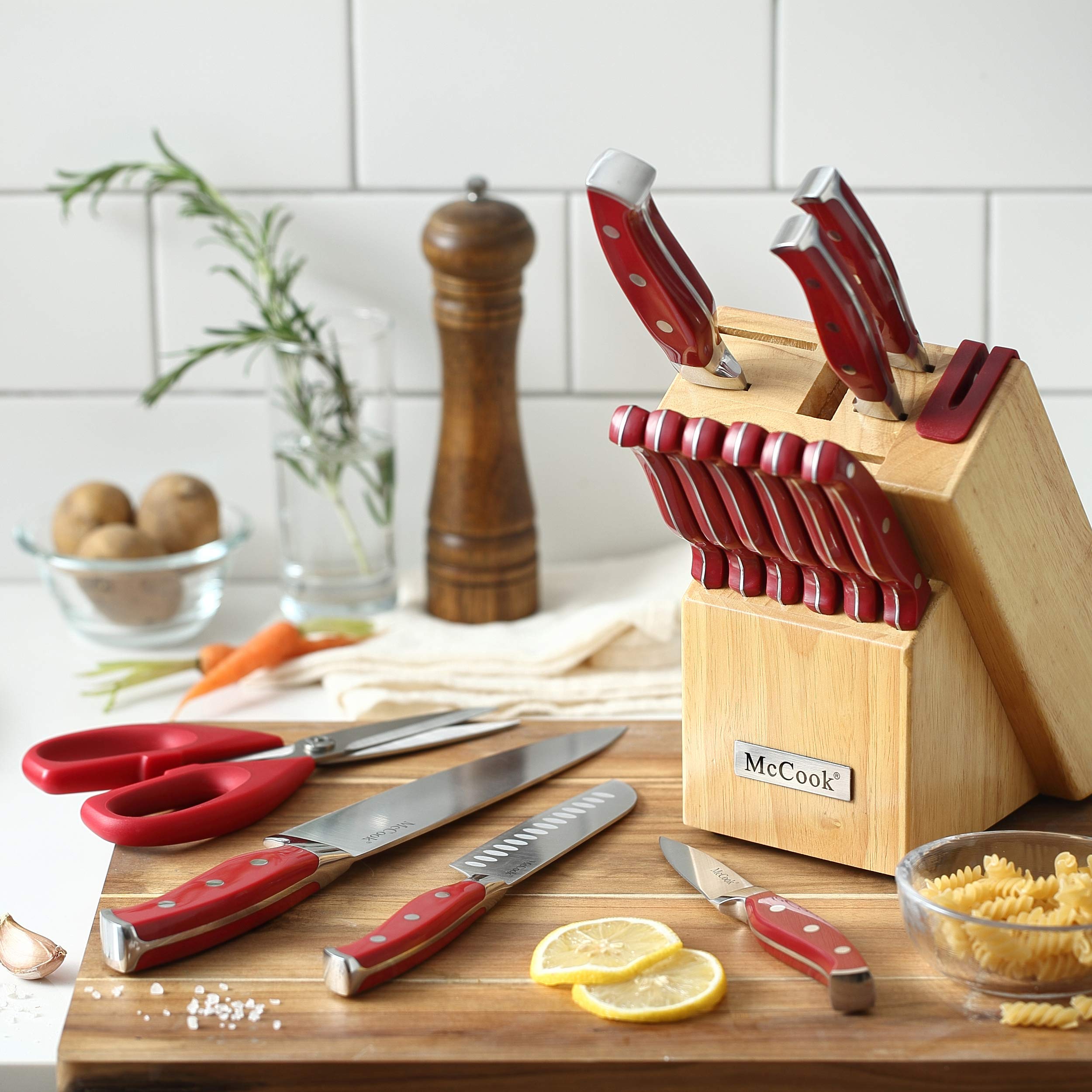Cuchillo santoku McCook de 5 pulgadas para cocina versátil