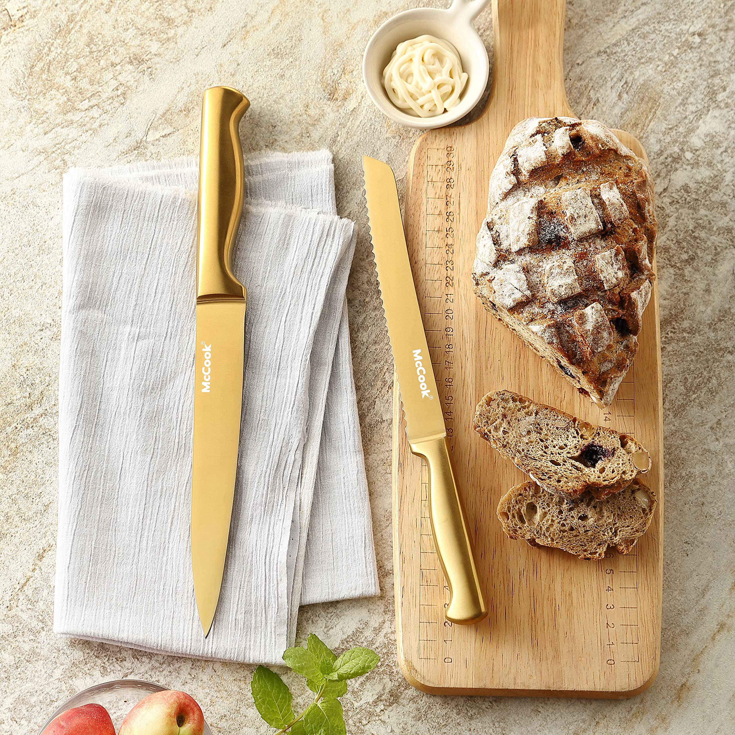 McCook cuchillo utilidad de 5 pulgadas, cortes finos para verduras
