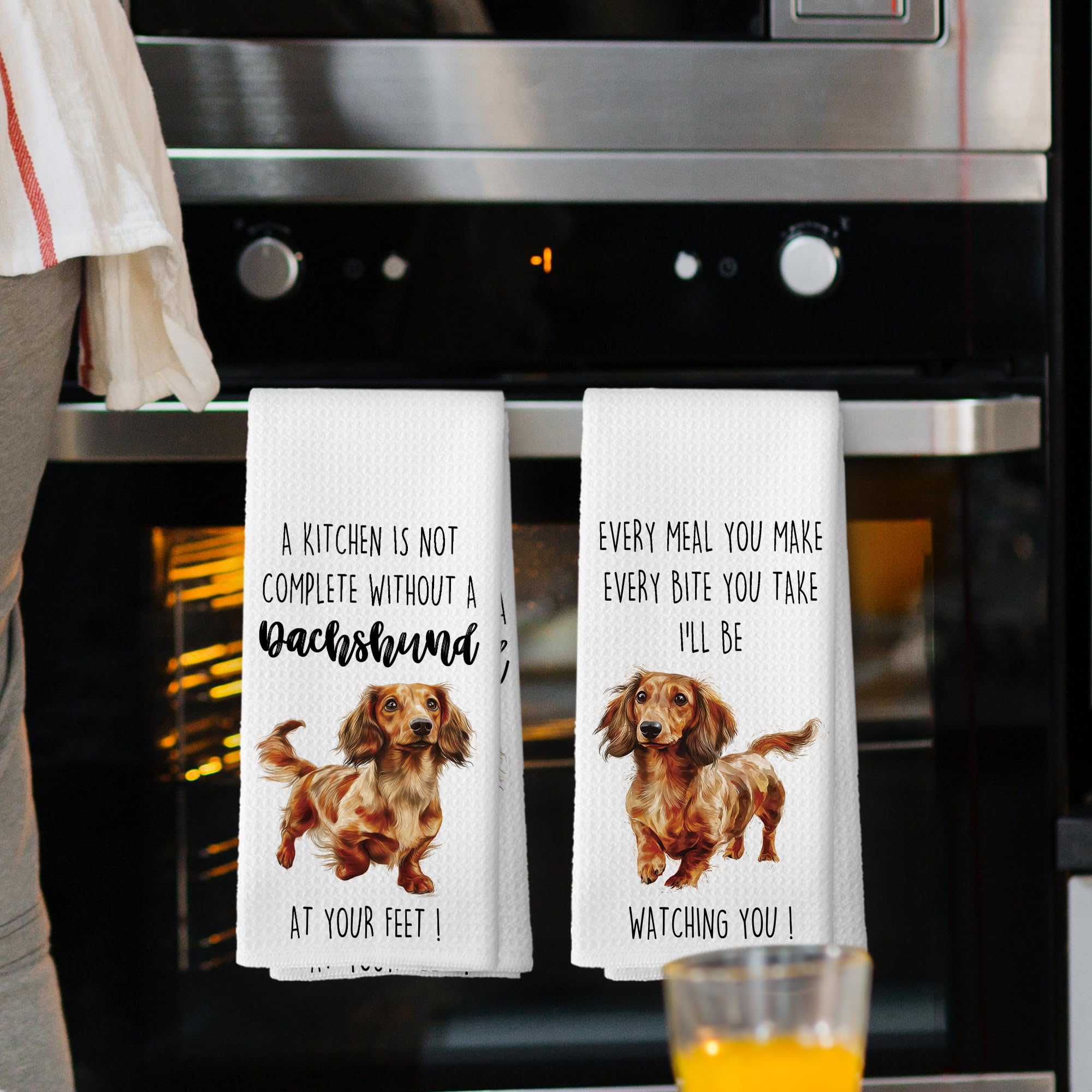 Mcehtle toallas cocina dachshund diseño 2, perfecta para secar superficies de cocina