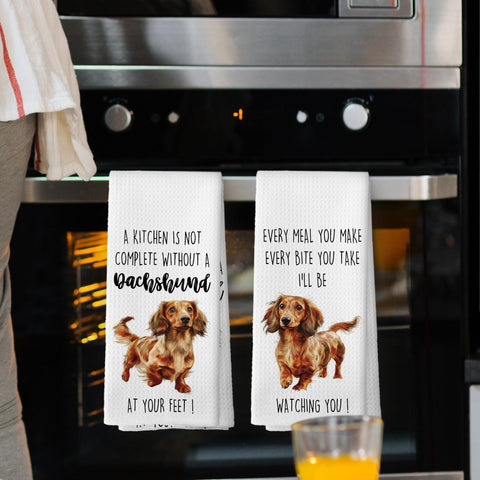 Mcehtle toallas cocina dachshund diseño 2, perfecta para secar superficies de cocina