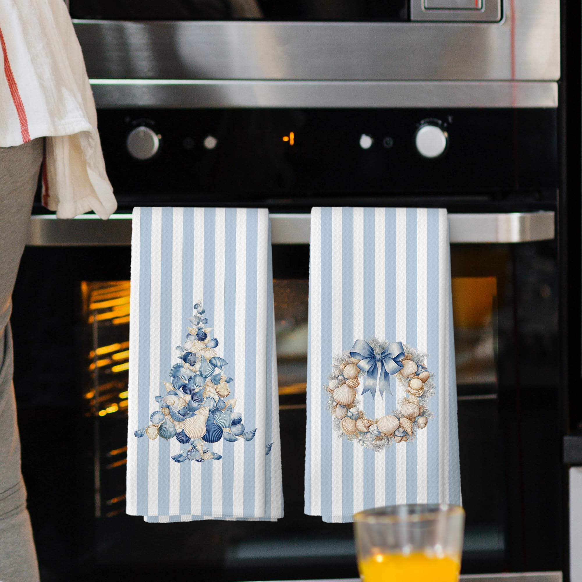 Toalla Mcehtle de microfibra waffle con textura suave para cocina.