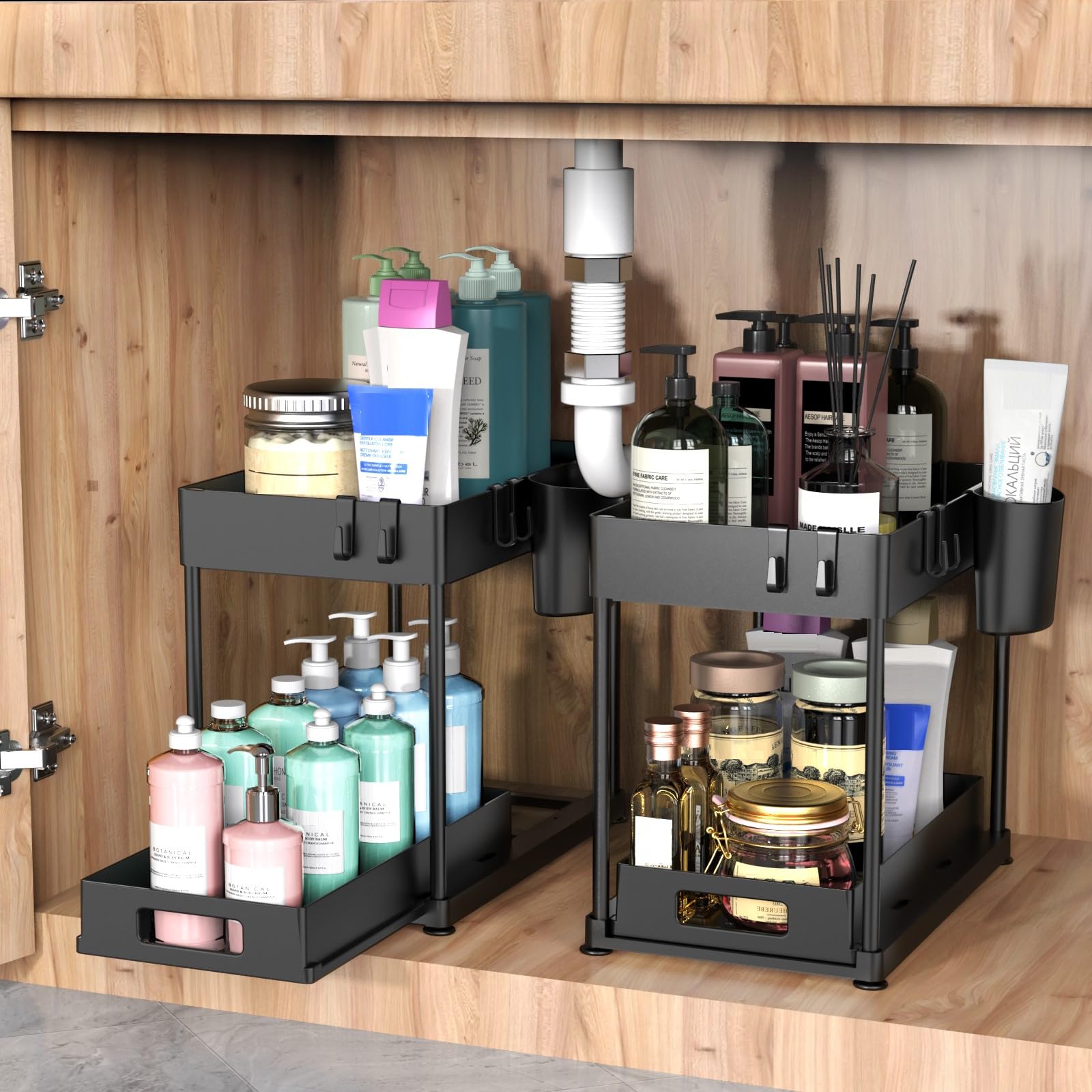 MCIJRJOI estante deslizante de gran capacidad para cocina y baño.