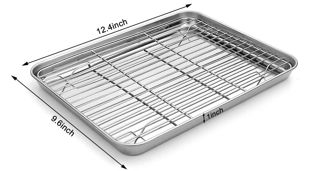 MCIRCO rejillas de horno en acero inoxidable, buena circulación de aire.
