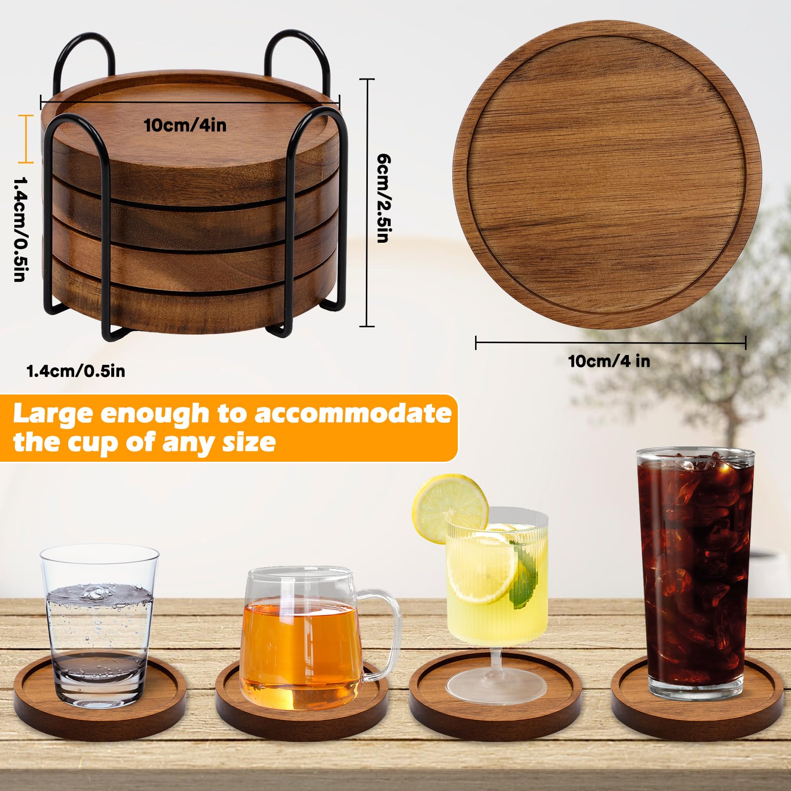 McKanti posavasos absorben condensación para muebles