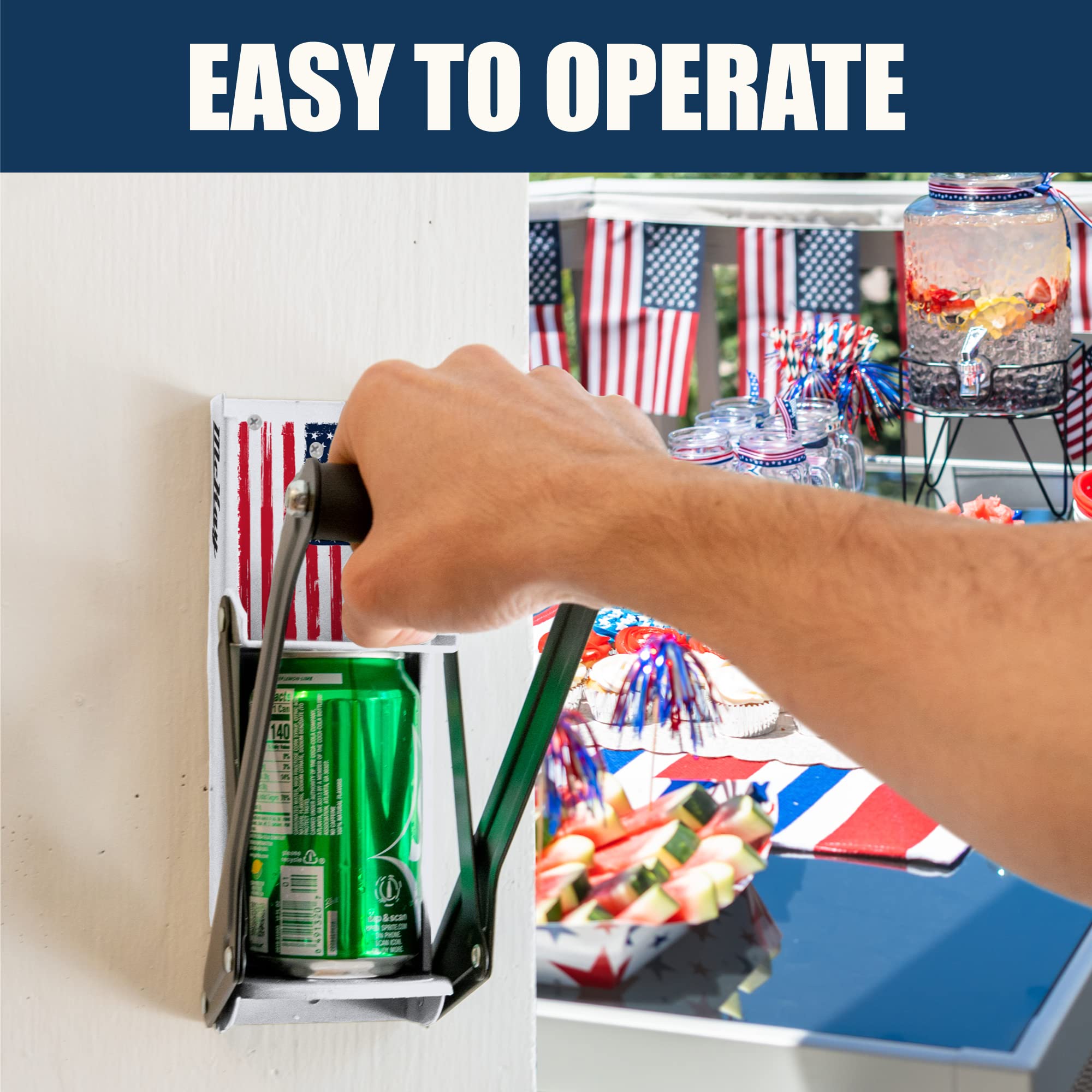 McKay latas comprimidas para ahorro de espacio en reciclaje
