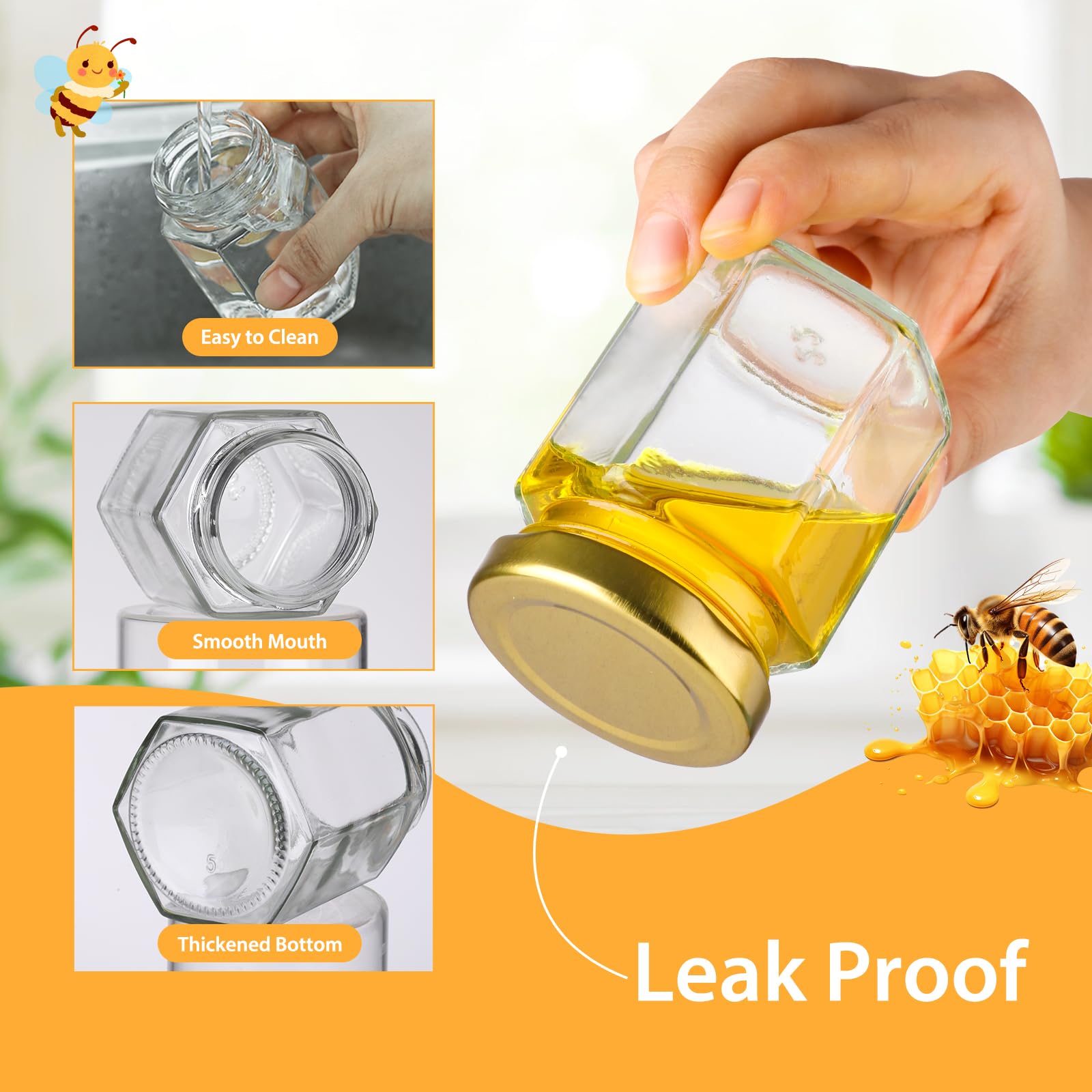Charm de abeja Mcupper para decorar frascos de miel