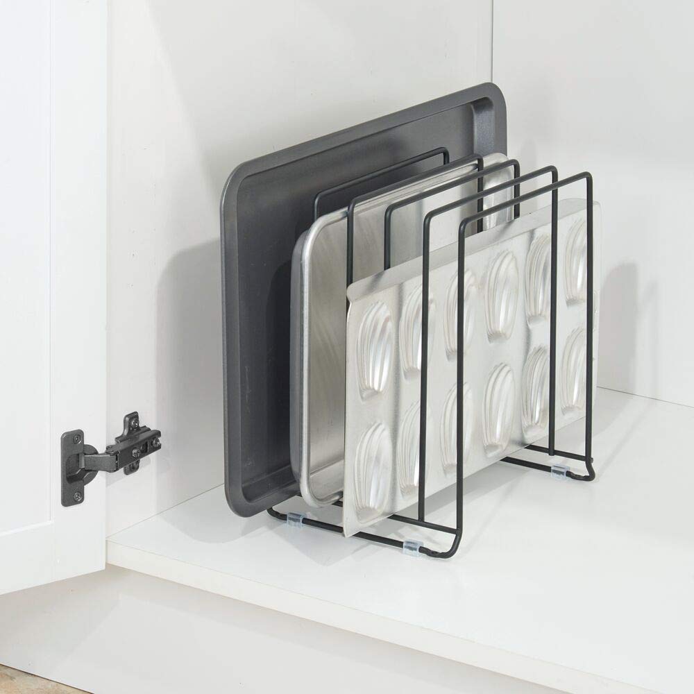 mDesign estante para sartenes: maximiza el espacio en la cocina.