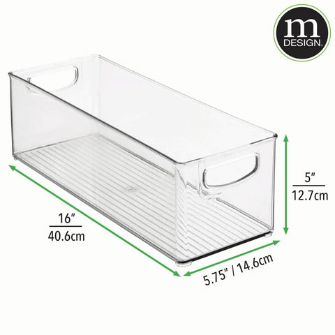 mdesign juego de dos organizadores de cocina para orden y espacio