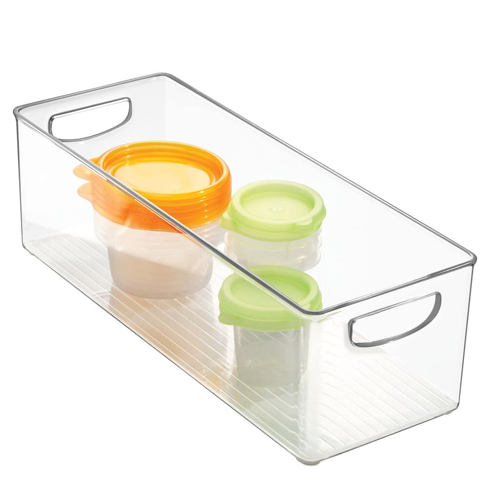 mdesign organizador plástico resistente con asa para cajones
