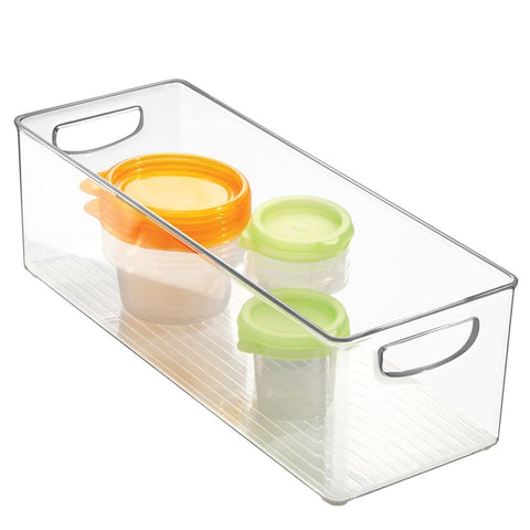mdesign organizador plástico resistente con asa para cajones