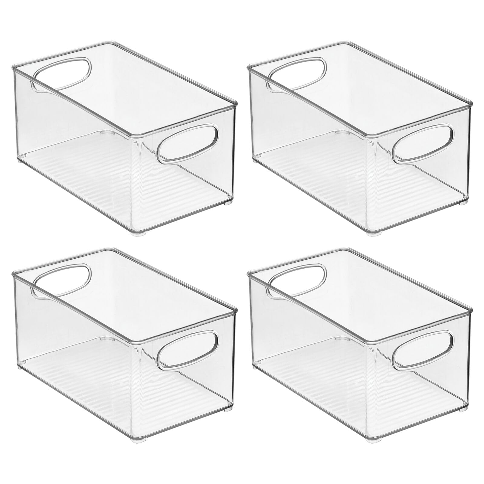 Conjunto de 4 organizadores mDesign para estantes de cocina y mostradores.