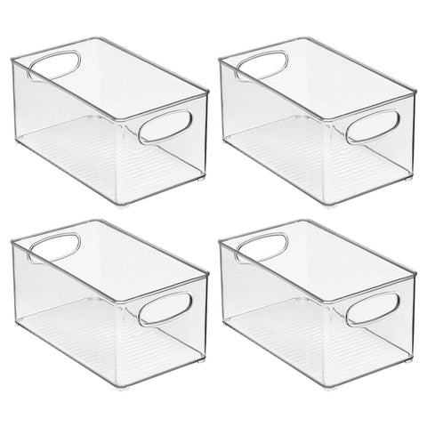 Conjunto de 4 organizadores mDesign para estantes de cocina y mostradores.