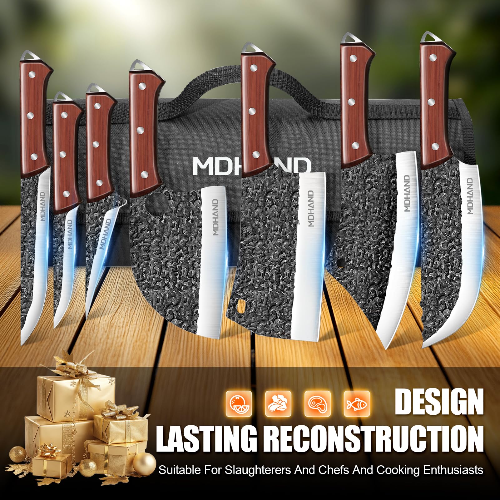 MDHAND accesorios incluidos y estuche enrollable para seguridad y mantenimiento