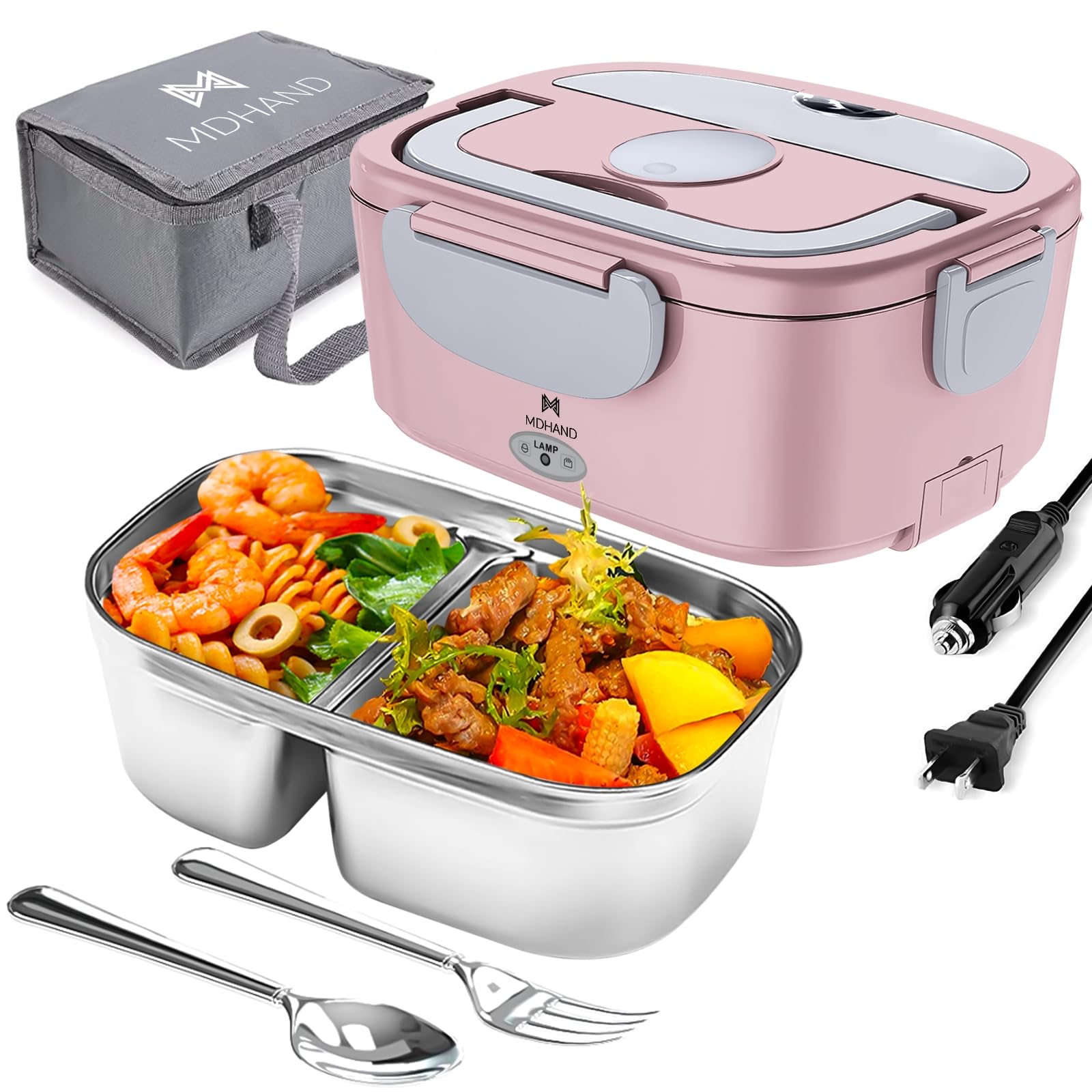MDHAND caja de almuerzo 65W calentamiento rápido para comidas listas
