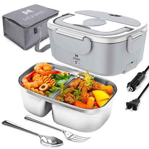 MDHAND caja-almuerzo eléctrica interior desmontable facilita la limpieza rápida