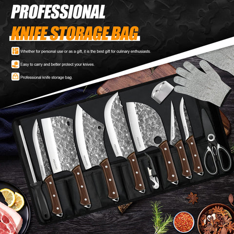 MDHAND cuchillo chef profesional con filo afilado para cortes precisos