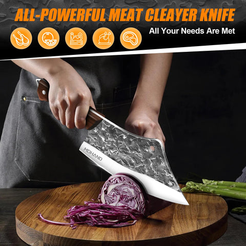 MDHAND cuchillo desollar profesional para trabajos de piel y fileteado