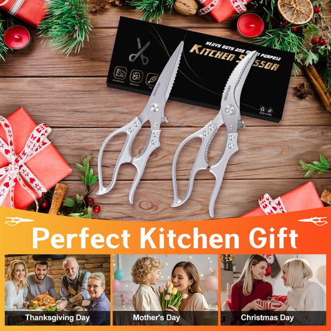 MDHAND tijeras cocina: regalo práctico para amantes de la cocina y asados.