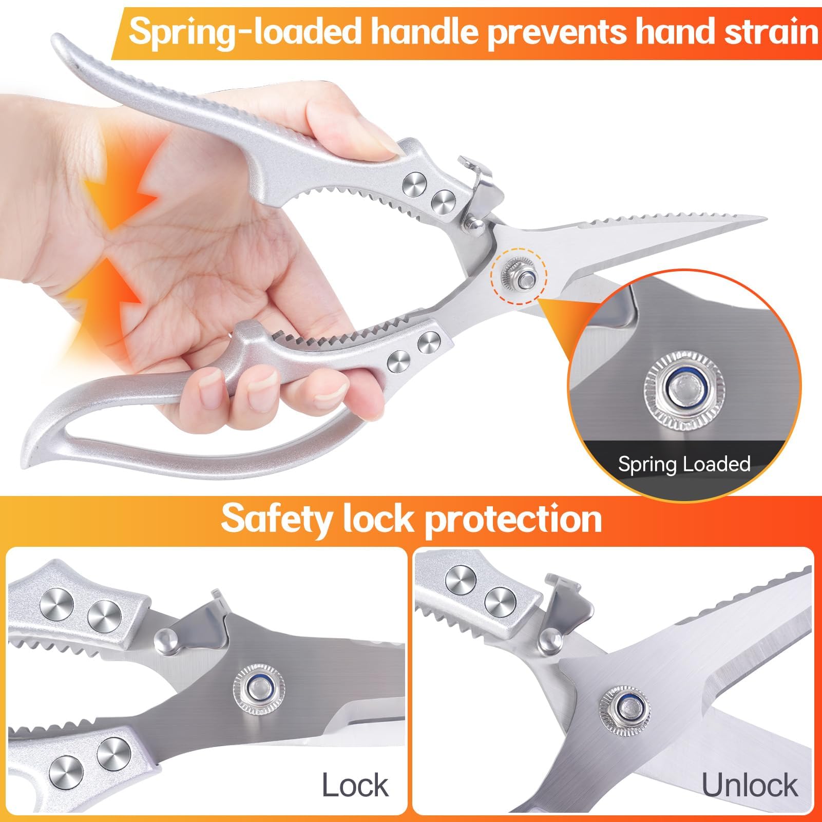 Tijeras MDHAND para frutas, abriendo y troceando con suavidad