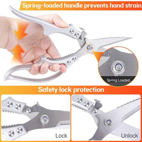 Tijeras MDHAND para frutas, abriendo y troceando con suavidad