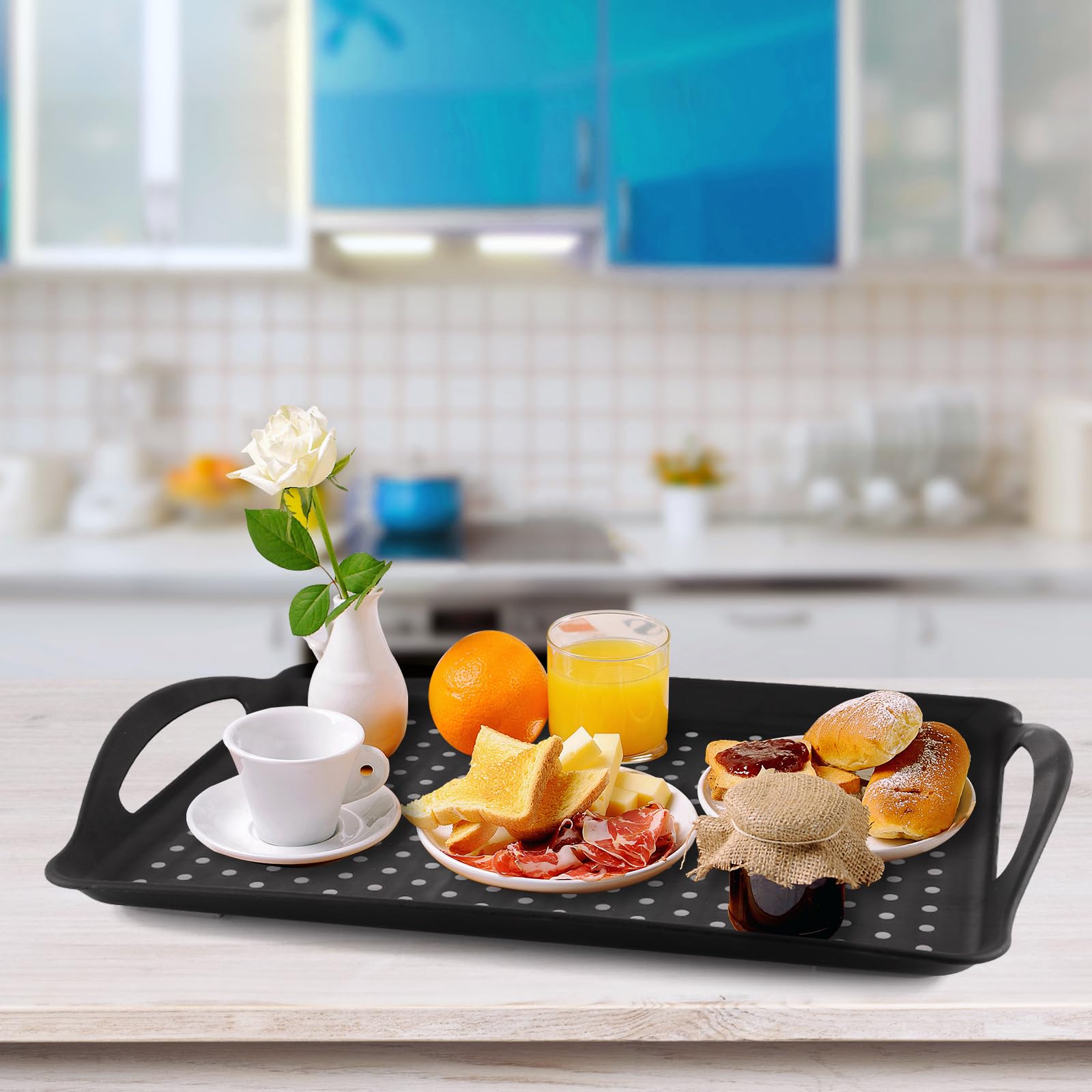 MDLUU bandeja decorativa para uso doméstico y regalos.