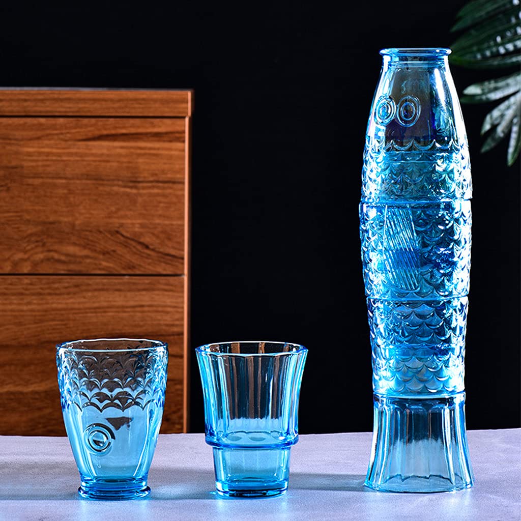 Vaso MDLUU apilable en azul, fácil de guardar y exhibir