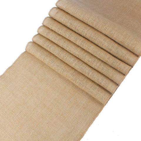 MDS-MEGADECORSUPPLY corredor mesa arpillera natural listo para uso repetido