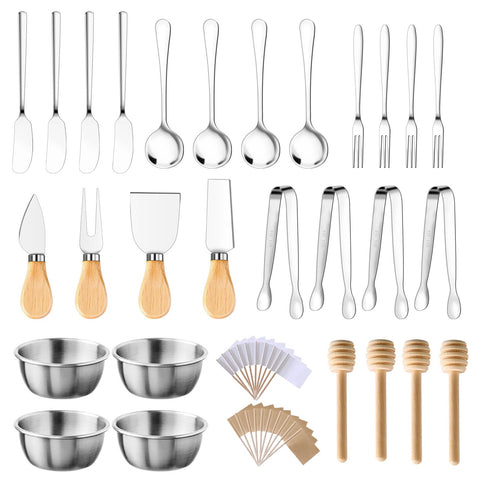 Cuchillos para queso y espátula de mantequilla de MDSPLPIY para servir con estilo