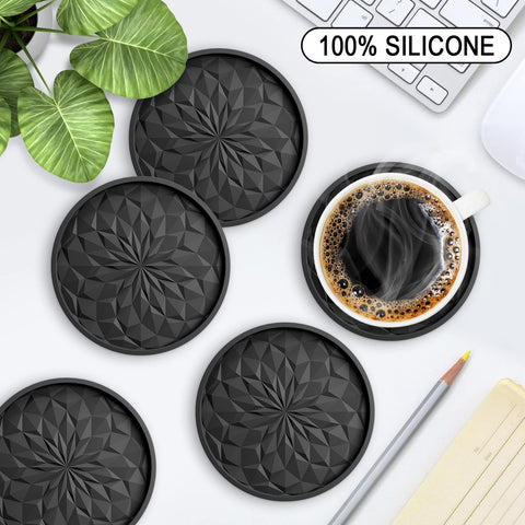 ME.FAN posavasos silicona diseño doble cara facilita uso