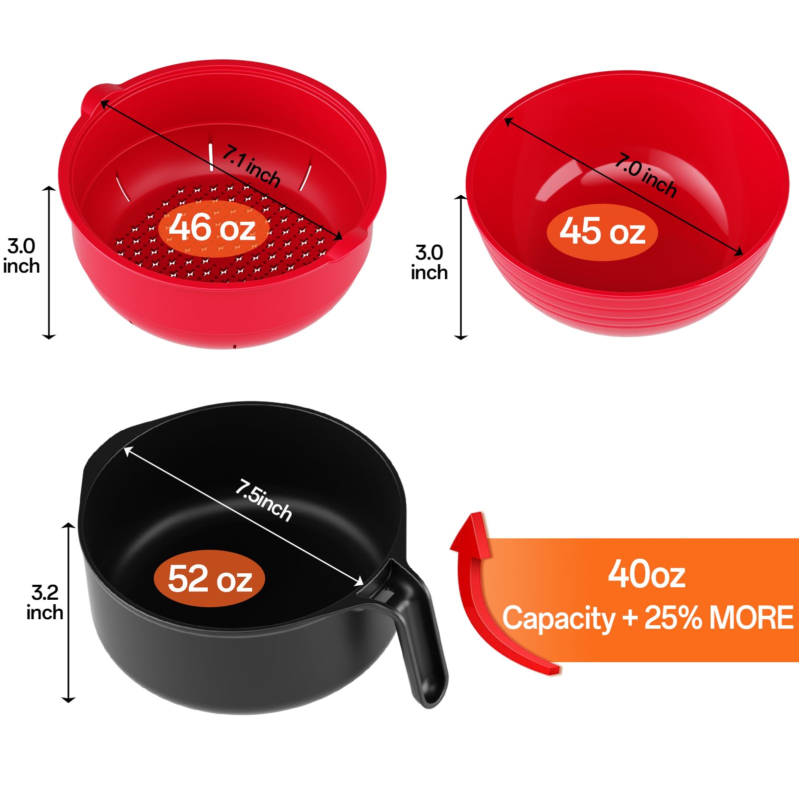 MEACOLIA ramen bowl con tapa y colador para cocción ordenada.