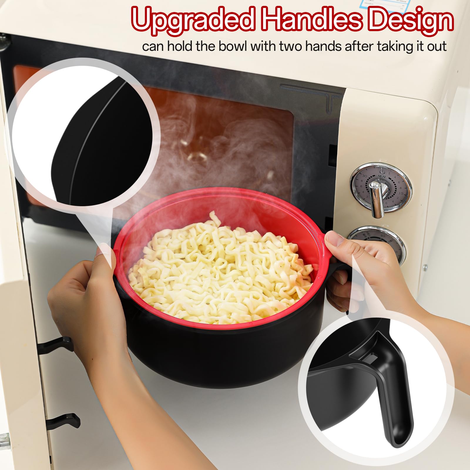 MEACOLIA ramen bowl ideal para dormitorio y comidas rápidas.