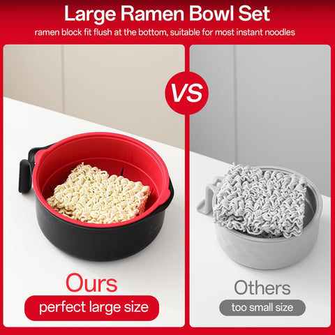 MEACOLIA ramen bowl apto para microondas y lavavajillas.