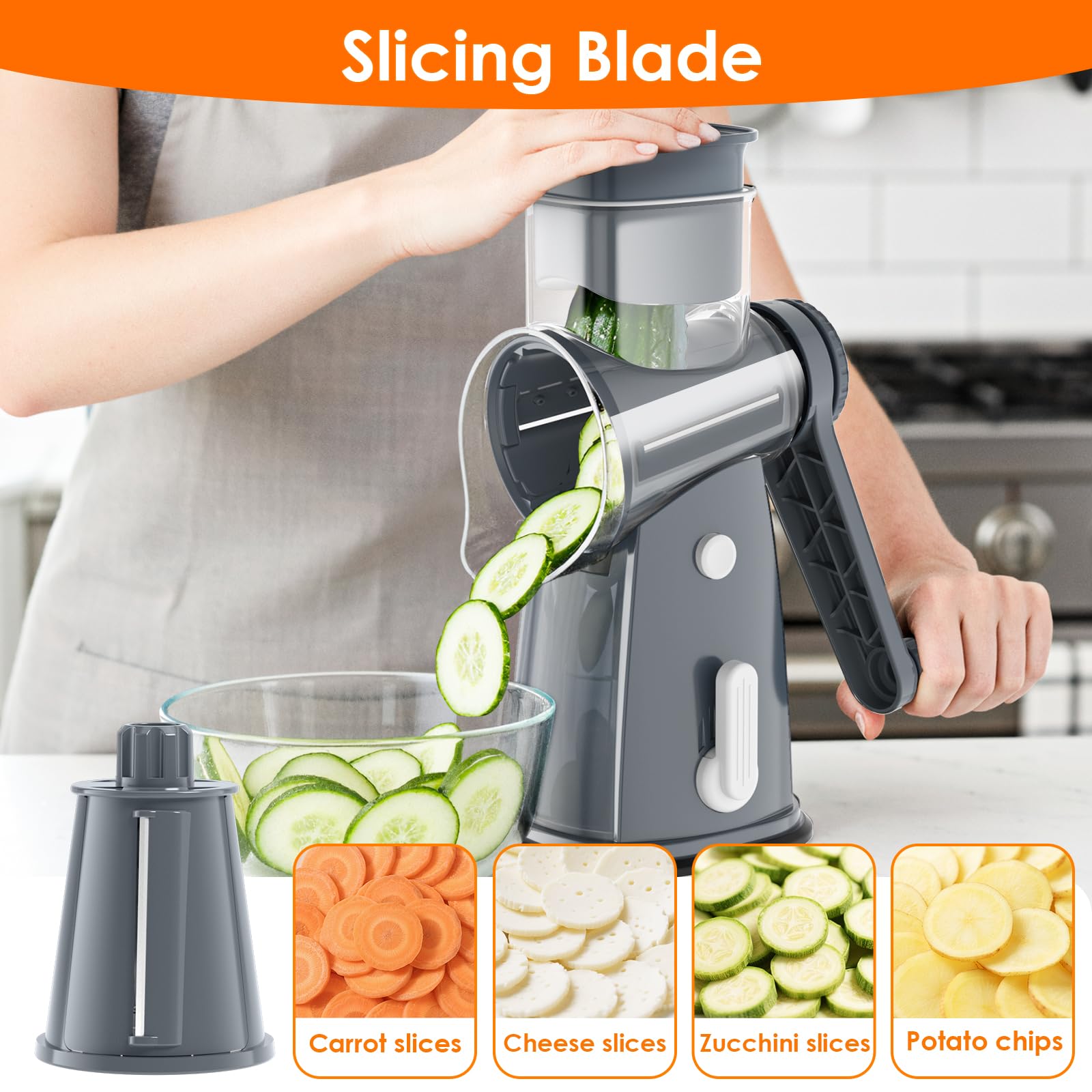 MealHelper manivela con diseño ergonómico, giro suave