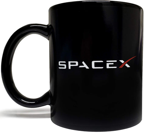Mean Muggin taza cerámica negra con diseño espacial para ritual mañanero de café.