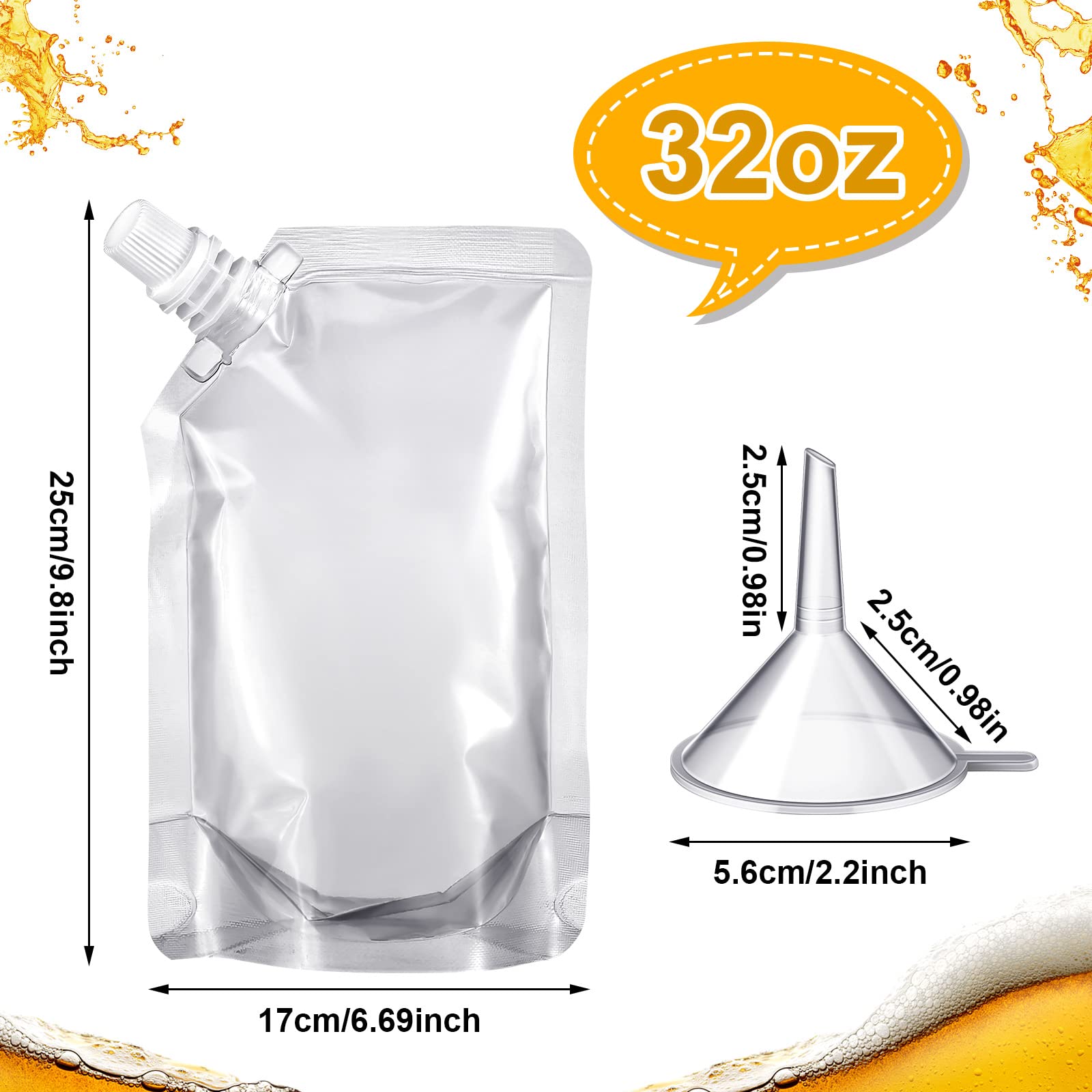Meanplan bolsas reutilizables para bebidas, fáciles de limpiar y usar en fiestas.
