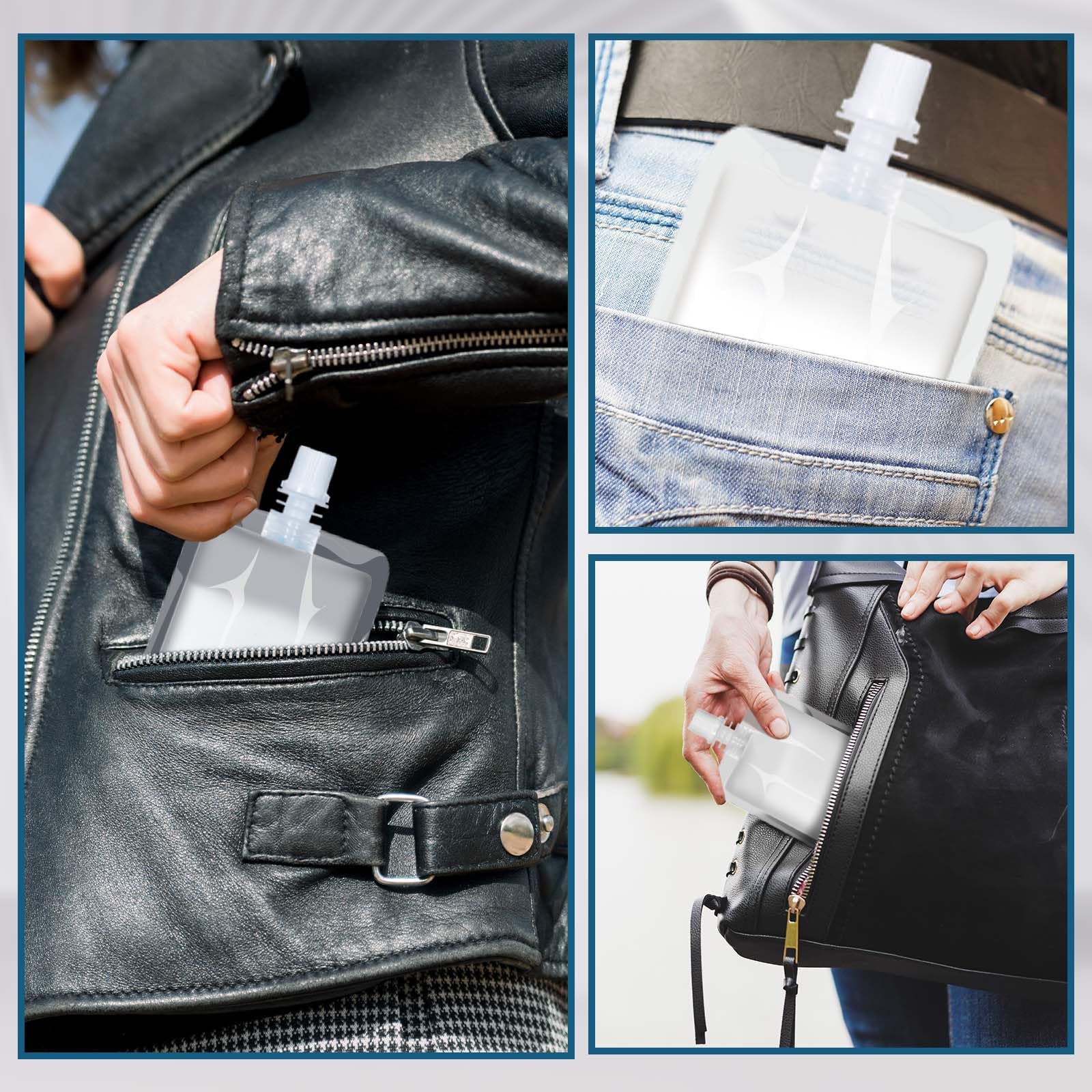 Meanplan bolsas transparentes para bebidas, fáciles de usar con el menaje.