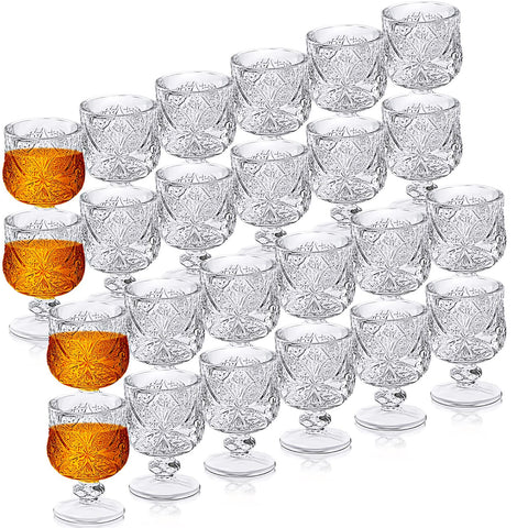Meanplan vasos de brandy 1,75 oz con grabado, ideal para degustación elegante