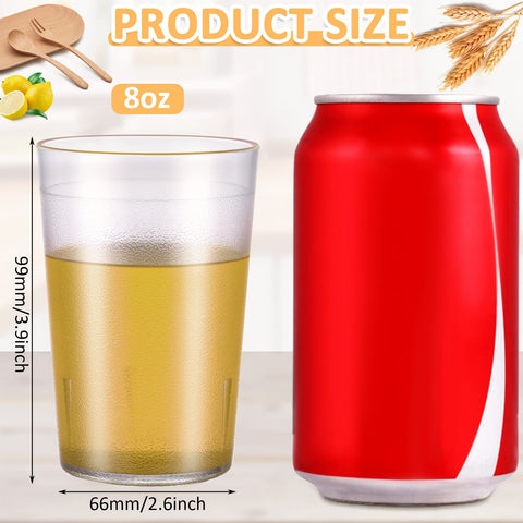 Meanplan vaso plástico 8 oz con textura de agarre, facilita sostenerlo incluso con manos mojadas.