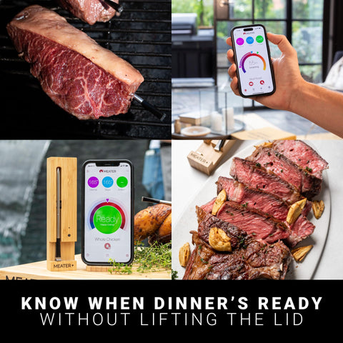 MEATER Plus guía de cocción en la app con alertas en tiempo real