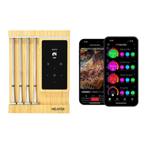 MEATER Pro XL con cuatro sondas para cocinar varias carnes al mismo tiempo