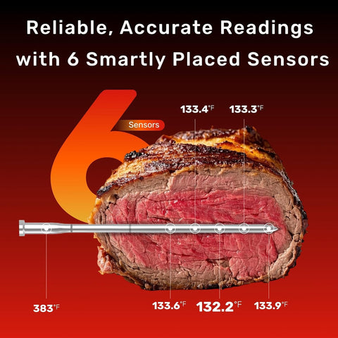 Meatmeet S Pro con amplificador de señal, mayor alcance para cocinar sin interrupciones