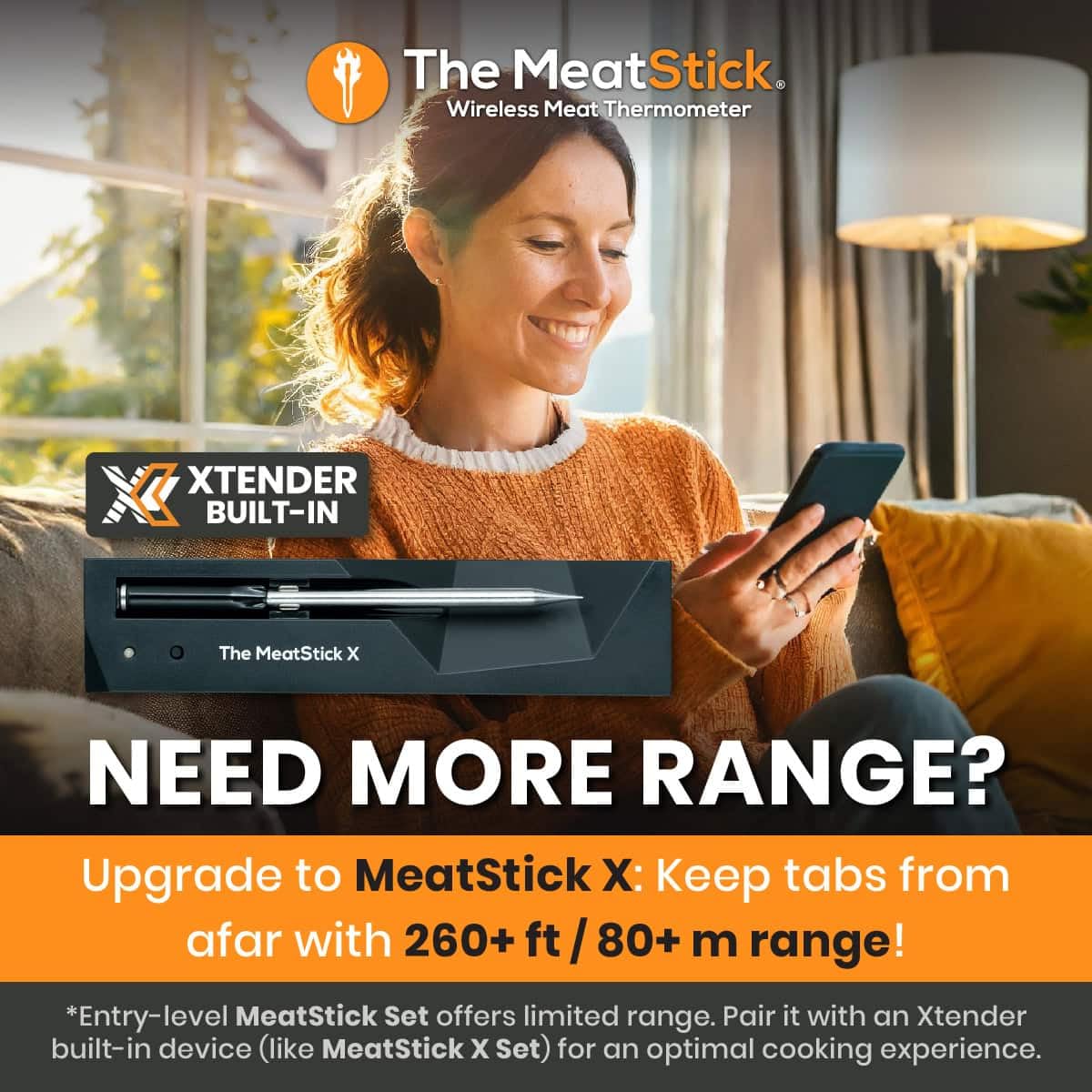 MeatStick impermeable y fácil de limpiar en lavavajillas