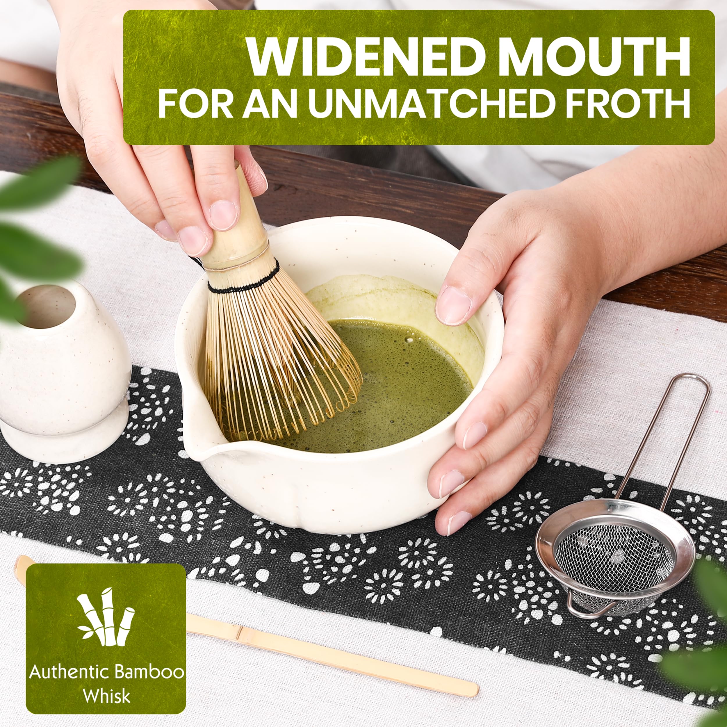 MEAZDUS tamiz-matcha-inoxidable: elimina grumos antes de batir.