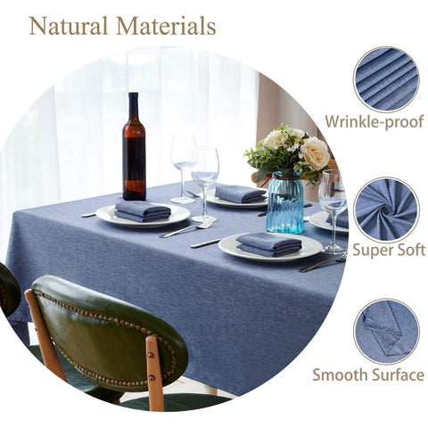 Mantel Mebakuk resistente a arrugas para comidas familiares.